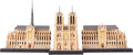 Architecture Notre-Dame de Paris Model Building Block Set, Openable Architecture Model Micro Building Kit Collection Building Toy