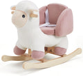 Baby Sheep Rocking Horse, Kids Plush Stuffed Rocking Animals,  Rocker with Seatbelt for 6 Months Babies, White  Rocking Horse for Toddler 1-3 Age Girl