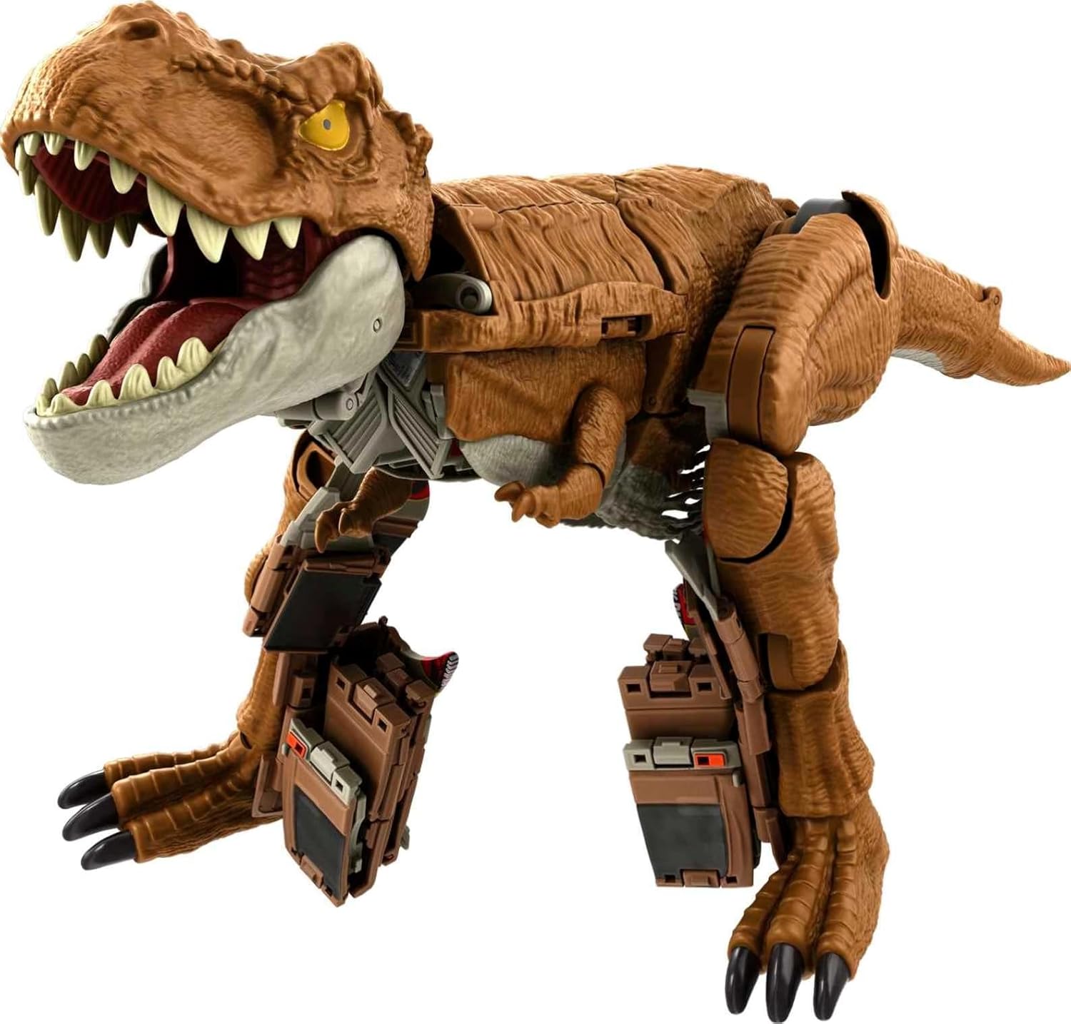 Mattel Jurassic World  2-in-1 Dinosaur Figure,  Toy Transforms from T Rex Dinosaur to Truck in 28 Steps