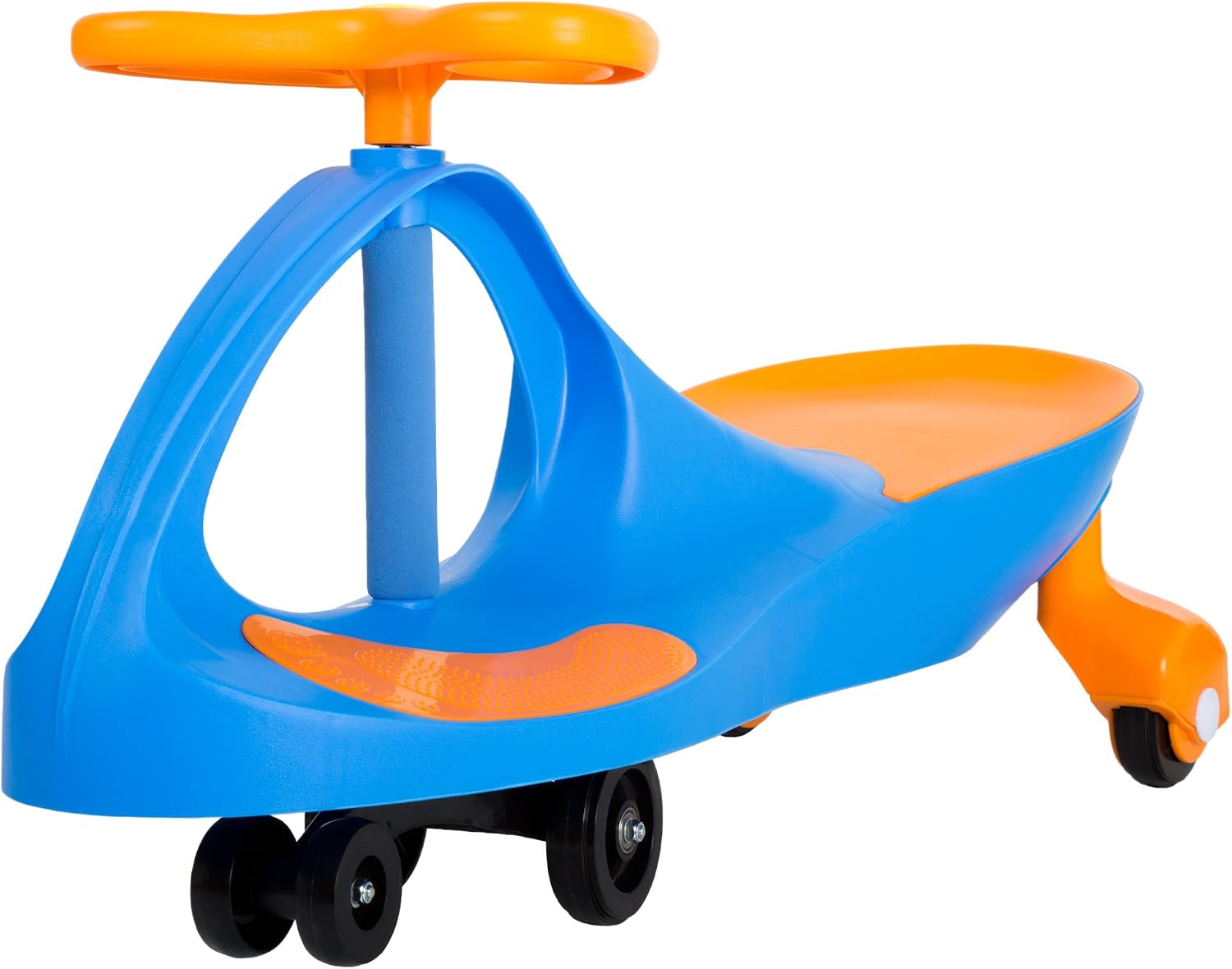 Wiggle Car Ride on Toy - Easy-to-Use Kid Car for Ages 3 Years and Up with No Batteries, Gears, or Pedals by  (Blue/Orange), Large,Yellow / Black