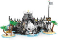 Pirate Island Building Blocks Kit, Caribbean Skull Medieval European Castle Building Set for Adults, Architecture House Model Idea Gifts Home Decoration 2960 PCS
