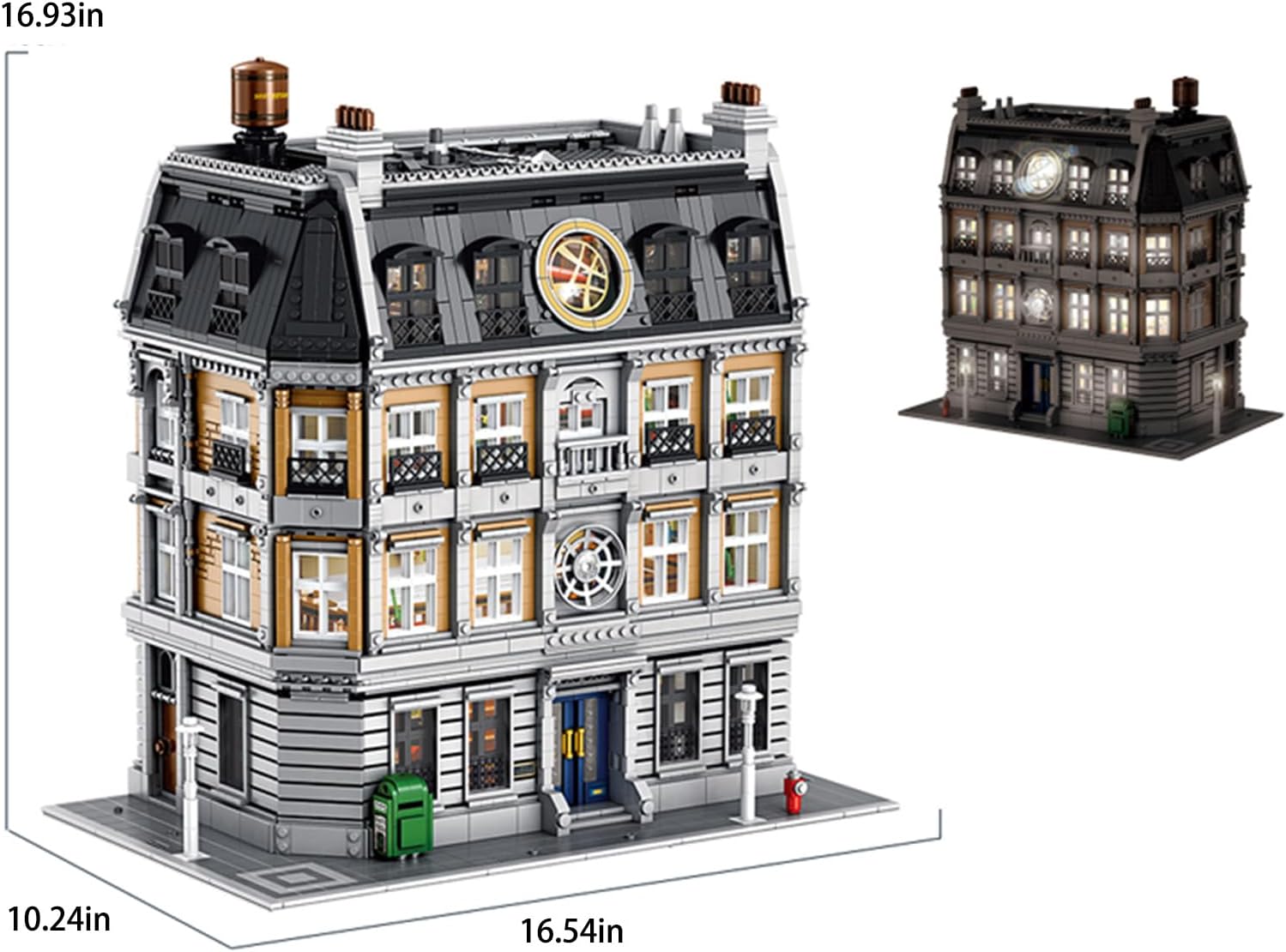 6619 Pieces Street View Magic Library Architecture Building Brick Set, Building Blocks Magic Library Toy for Adult Collections