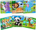 Puzzles for Kids Ages 3-5 Toddler Wooden Toys  Learning Education Preschool Sets Games for Boy Girl 3 4 5+ Years Old, Pack of 6 (20 Pieces)